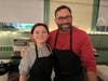Chef Tim O'Brien, of Cornicello, with Molly McDonough, a culinary student at the Seacoast School of Technology who works at the restaurant. 