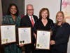 Honorees Lori Stokes, Joe Parisi, Jr. and Vicki Sidrow with Assemblywoman Valerie Vainieri Huttle.
