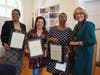 Honorees Molly Craig-Berry, Tami Luchow, and Dr. Arthorine Walker with Dr. Shelly Wimpfheimer