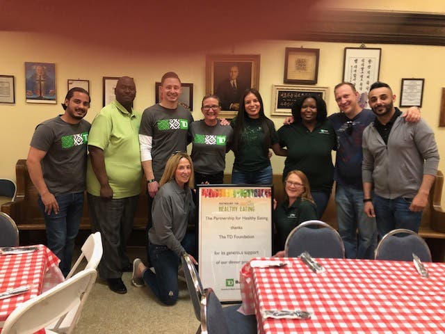 TD Bank staff volunteered at The Community Chest's Partnership for Healthy Eating initiative's monthly gathering in May.