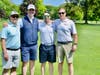 Jeff Manganaro (left) Daniel Schoenbaechler, Ali Poury and Conor Fitzpatrick joined the golf outing with sponsor Robert J. Wilkens Insurance Agency.  