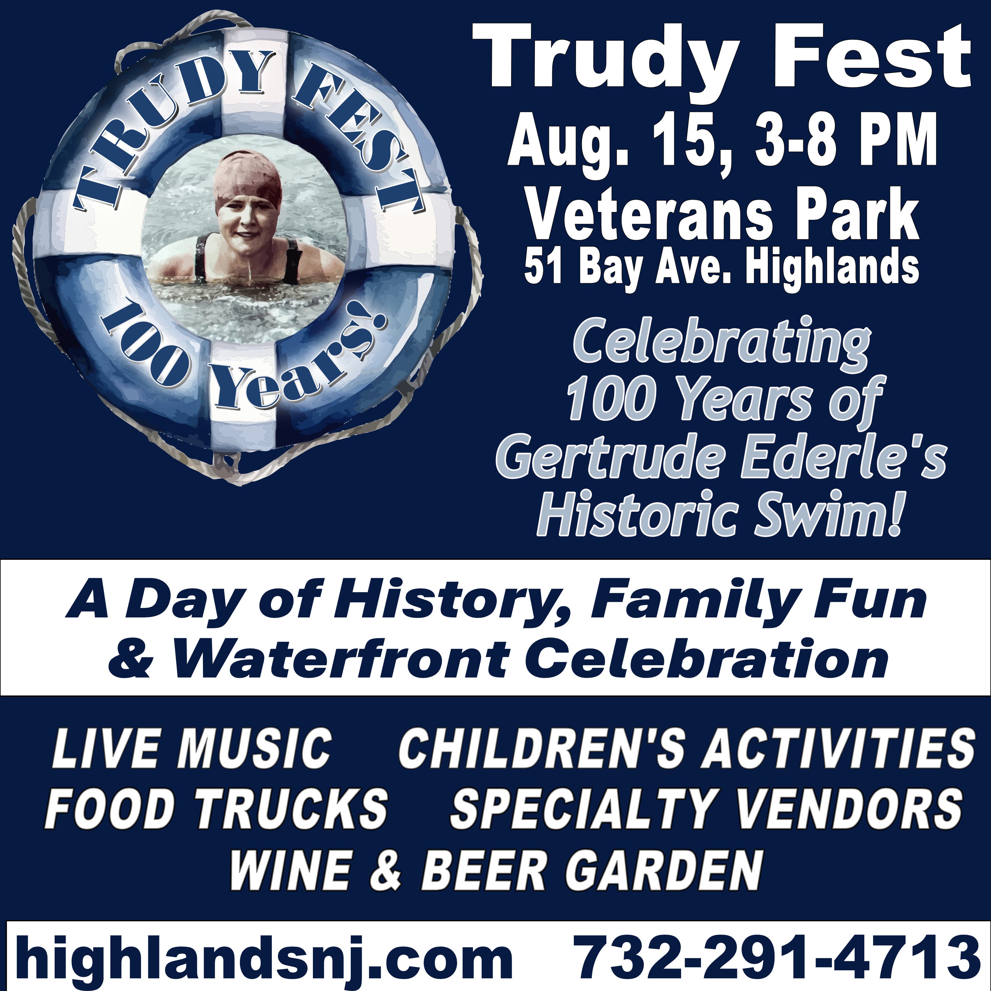 Trudy Fest - Celebration of Gertrude Ederle, 100 Years!