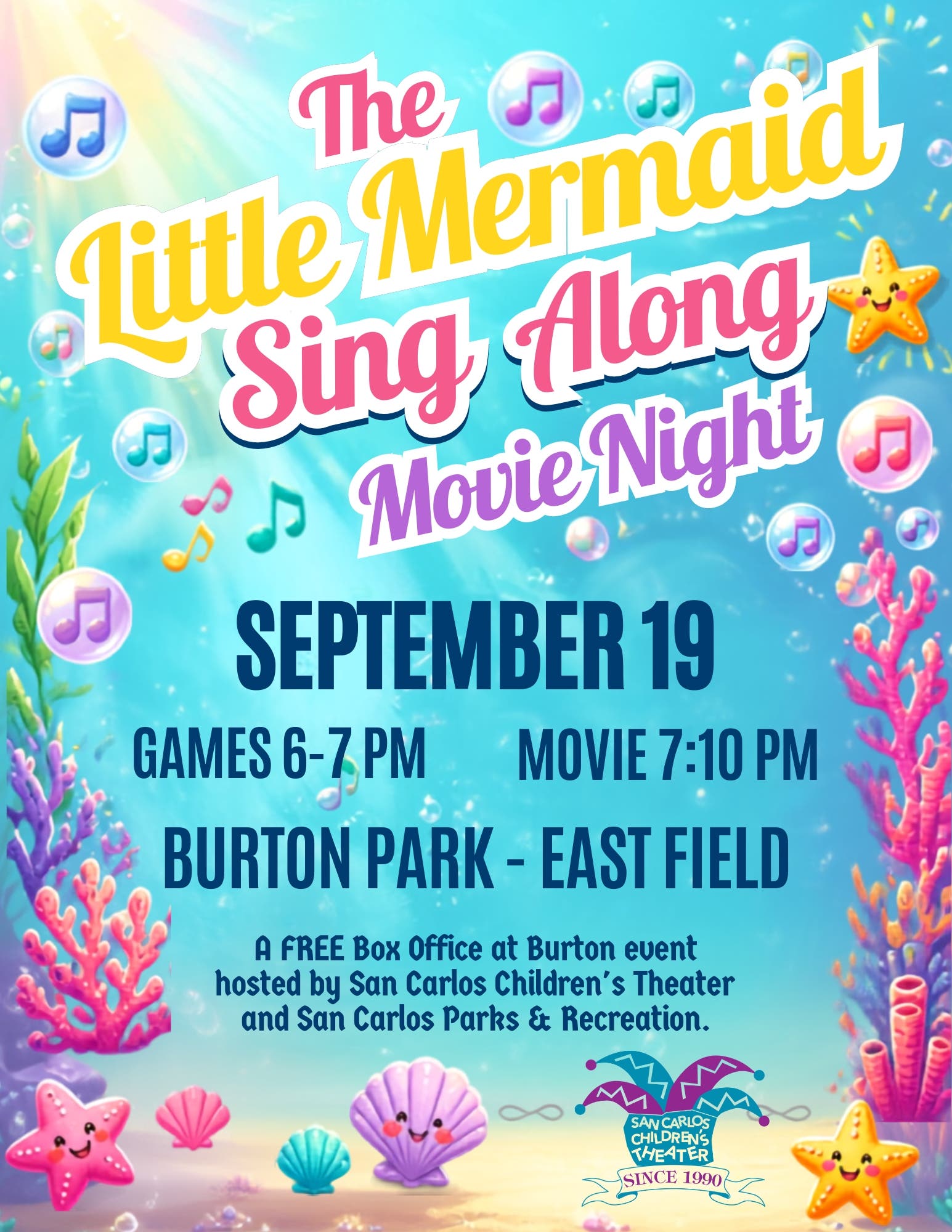 The Little Mermaid Sing Along Movie Night