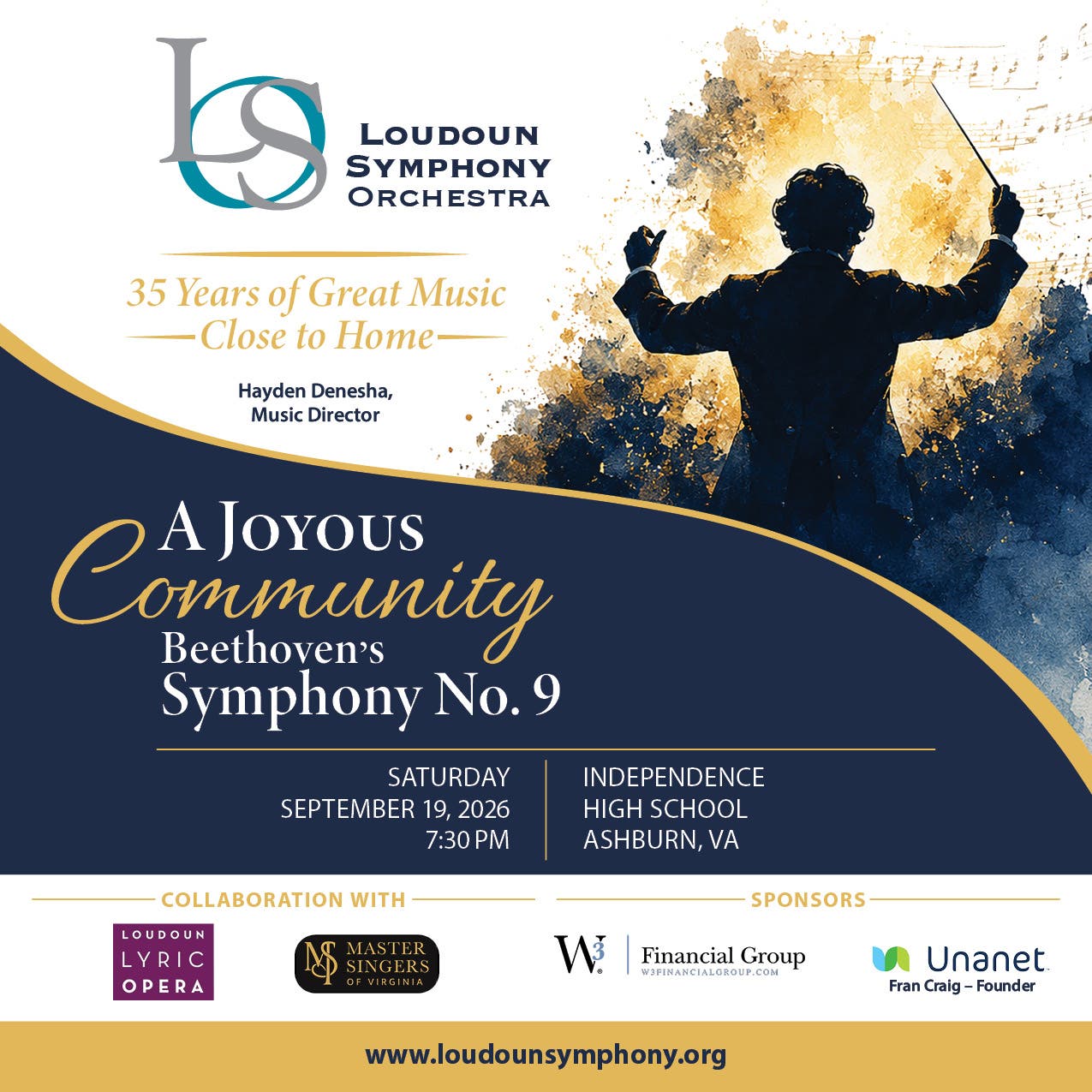 Loudoun Symphony Presents A Joyous Community - Beethoven's Symphony No. 9