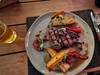 Offerings at Plateia, one of the few places open to the public.
