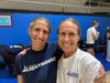 Coaches Lauren Jenkins and Jessica Young (right) are both Registered Nurses and thrive under pressure.