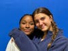 The Calm and the Storm: Current setter Shayla Papik (right), a senior, and developing setter Kallie McKinney.