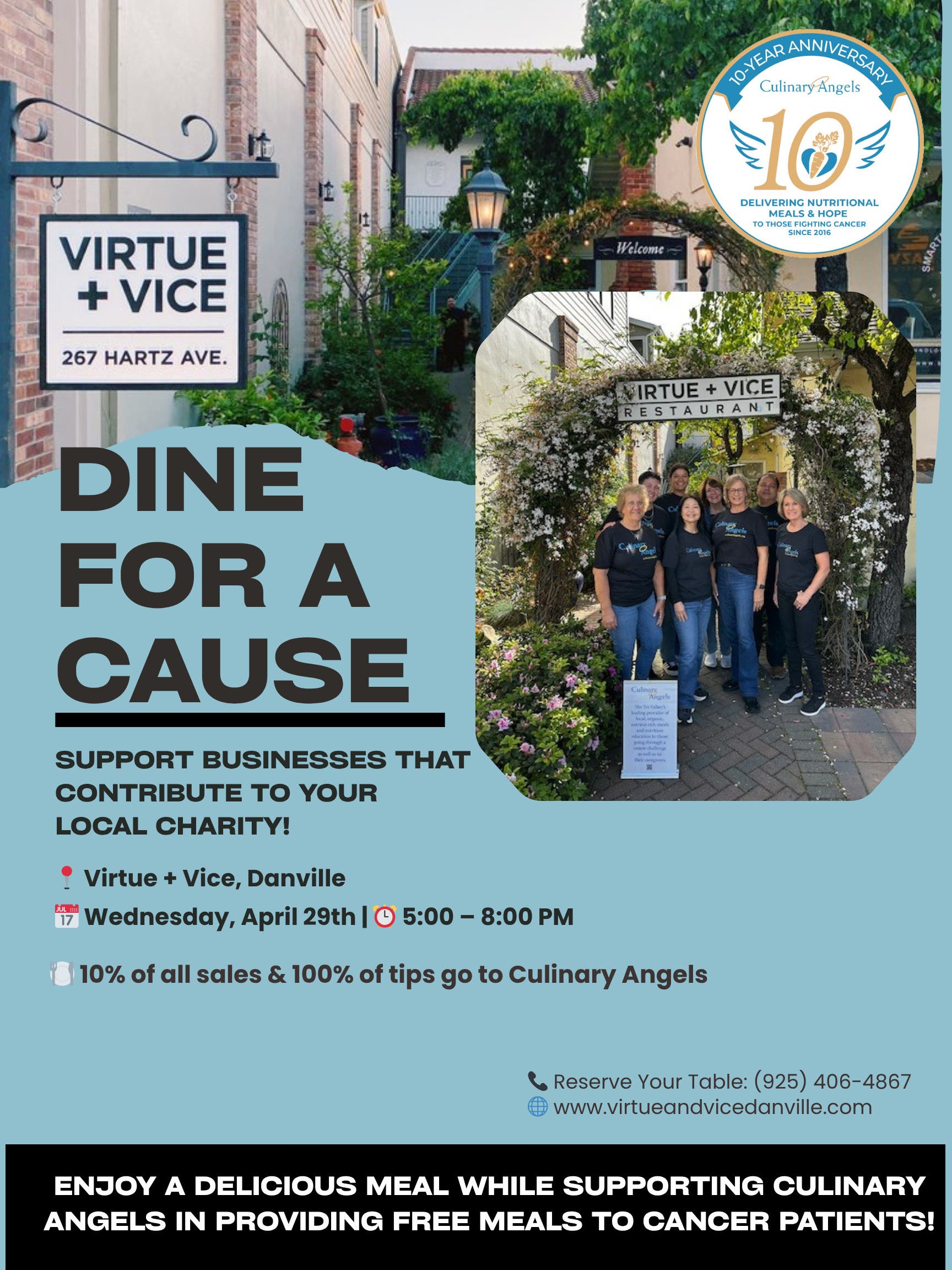 Culinary Angels - Dine for a Cause!