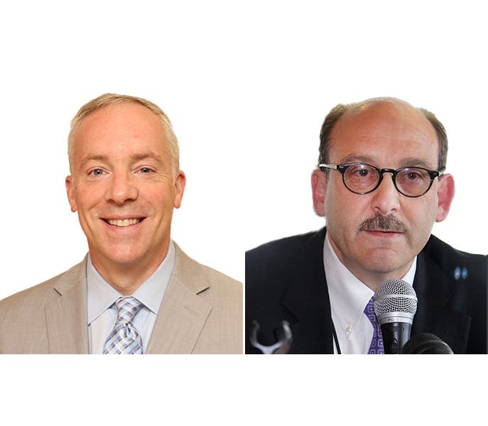 Dr Eric Lutinski (leeft) and Dr. Robert Shaps (right)