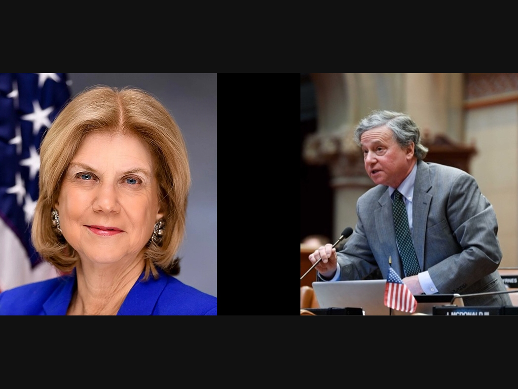 Left: NYS Senator Shelley Mayer; right: NYS Assemblyman Steve Otis