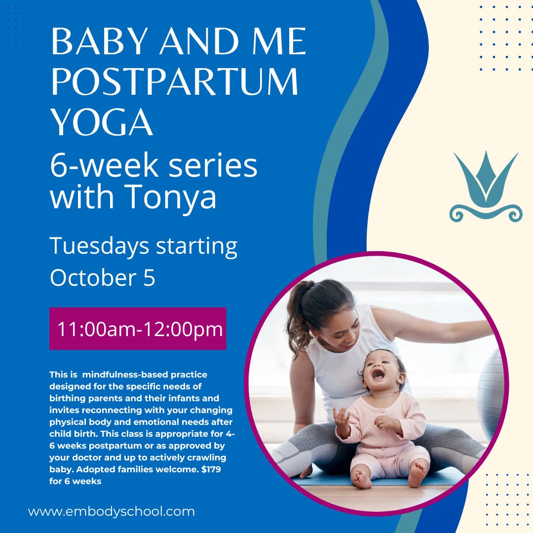 Baby and Me Postpartum Yoga 6-week Series