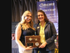Sophia Manos presents Jaycees Keyman Award to Caitlin Pignone 