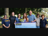 Erin O'Malley and her family with Jaycees members Amy Labreche and Lisa Jolicoeur 