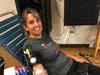 Kim Z. smiles during the life saving donation.