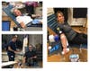 Photos taken at 2019 blood drive, pre-pandemic.
