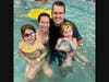 Families enjoy family swim at the Goldfish Swim School and Make-A-Wish Fundraising Event. 