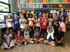 Students from Mrs. Lepe’s fourth grade class show their appreciation for first responders that risked their lives on September 11, 2001. 