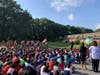 Howell Road having a small ceremony followed by a moment of silence outside to show their support for Patriot Day.
