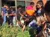 Howell Road Elementary students picking the vegetables they grew themselves before incorporating them into their own meals