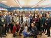 The professionals that visited Turtle Hook Middle School for Career Day—the group consisted of professionals with careers in medical, technology, social service, education, music, film and more.