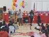 NYT Best-selling author, Kwame Alexander, speaking to Smith Street Elementary School students about the importance of reading. 
