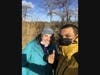 Joshua Castellanos pictured at the Sunken Meadow salt marsh with New York State Park Personnel Annie McIntyre, Regional Environmental Manager.