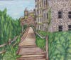 Emily Steele, Grade 12, Mohonk Landscape, Color Pencil