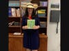 Jacqueline Beckmann, assistant principal of Lawrence Elementary School dressed as the fictional book character, Madeline, during the first week of the One Million Minute Reading Challenge.