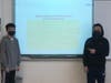 Students Frank Andrade and Brandon Alvarado did their Finley History Day presentation on Langston Hughes, American poet and social activist, and The Double Victory.