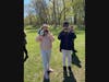 Third grade students at Landing Elementary School take a trip outside for a bird walk and use binoculars to study the wildlife.
