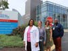 Photo: L-R: Donna Lyburt, MSN, RN, Clinical Program Manager – Stroke Program, Amy Loeb, EdD, MBA, RN, Mary Jo Stark, Director of Patient Care, Emergency Department, Dr. Lincoln Cox, Chief of Emergency Medicine.