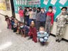 Rolling Hills Elementary students pose in their comfy sweats on “Making Good Choice is No Sweat” Day.
