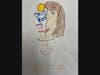 A middle school student drew a self-portrait to show that she can be happy, funny, and healthy while choosing to remain drug free. 