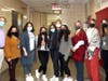 : Winners pictured: Mehek Sawhney, Manya Khatri, Ishana Chadha, and Zeynep Taşoğlu.
L-R: Dr. Kramer, Ms. Beatty, Zeynep, Mehek, Manya, MS. Suttir, Ishana, Principal Ms. Lipenholtz, Science Director Ms. Johanson, and Ms. Collette