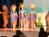 Lawrence Middle School Drama Club students acting out a scene in Lion King 