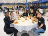  Lawrence High School students enjoying food from around the world
