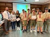 The Miller Place Board of Education congratulated the community service of the North Country Road Middle School community, including the NCRMS PTO, students in Boy Scout Troop 204 and  8th grade Quinn Cantone. 