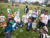 Kindergarten through second-grade students at Gribbin and Deasy Elementary Schools recently made environment-themed crafts at a festive “Eco Carnival” celebrating Earth Day. 
