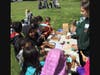 Students at Deasy Elementary School created bird feeders using pine cones, peanut butter and bird seed. 
