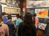 In addition to touring the museum, students experienced a virtual presentation from Evelyn Altenberg, the daughter of Holocaust survivors. 
