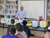 Assemblyman Lavine recently appeared at Connolly Elementary School to thank the students for their efforts and pick up their donations. 