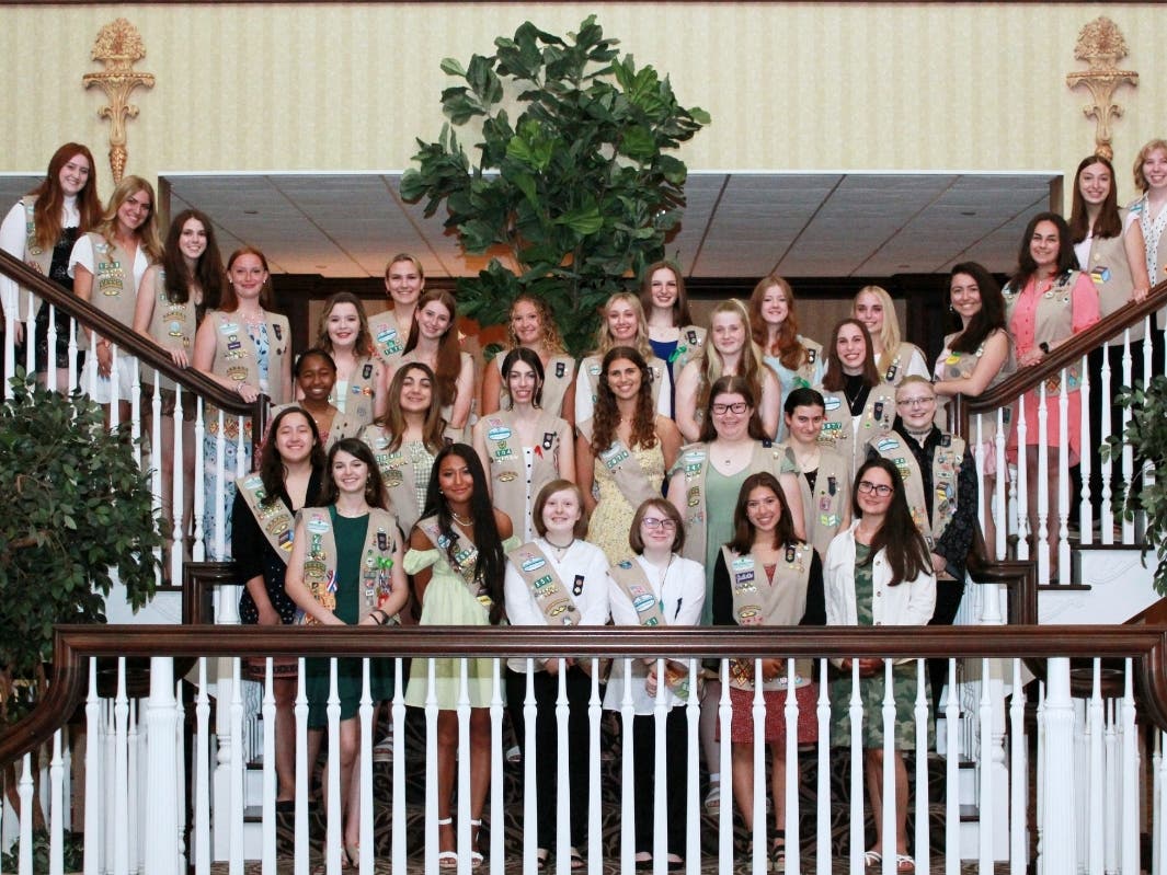 The Girl Scouts of Suffolk County's 2022 Gold Award Recipients. 