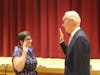 Dr. Angela Raimo was sworn in as Vice President at the reorganization meeting. 