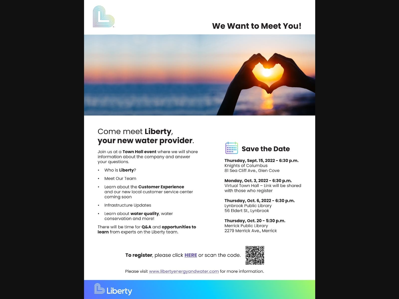 Come meet with Liberty this October