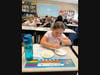 The students used the scientific method to hypothesize how many marshmallows they could move, and the tested their hypotheses. 