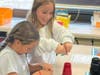 In Ms. Jankow’s fourth grade class the students worked in teams to rescue Sam the worm using a limited number of materials. 