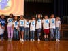Pulaski Street Intermediate School students show off their Pulaski pride