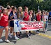 North Country Road Middle School students showed their school spirit during the Miller Place School District’s annual homecoming parade on September 17.  