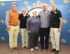 Recent inductees into the Port Washington School District Athletic Hall of Fame, left to right:  Tim Langton, Norman Taylor, Caitlyn Fitzpatrick, Stephen Shackel and James McKenna. 
