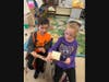 Students and staff at Babylon Elementary School took part in a special safety spirit week. As part of the activities, students wrote safety pledges each morning on small post-it notes.